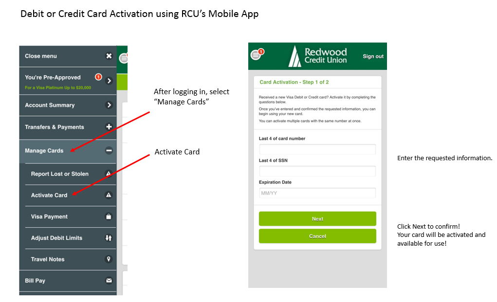 How do I activate my card over the phone?